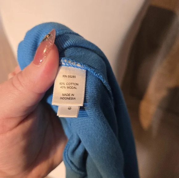 Express women casual blue blouse top - Picture 7 of 9